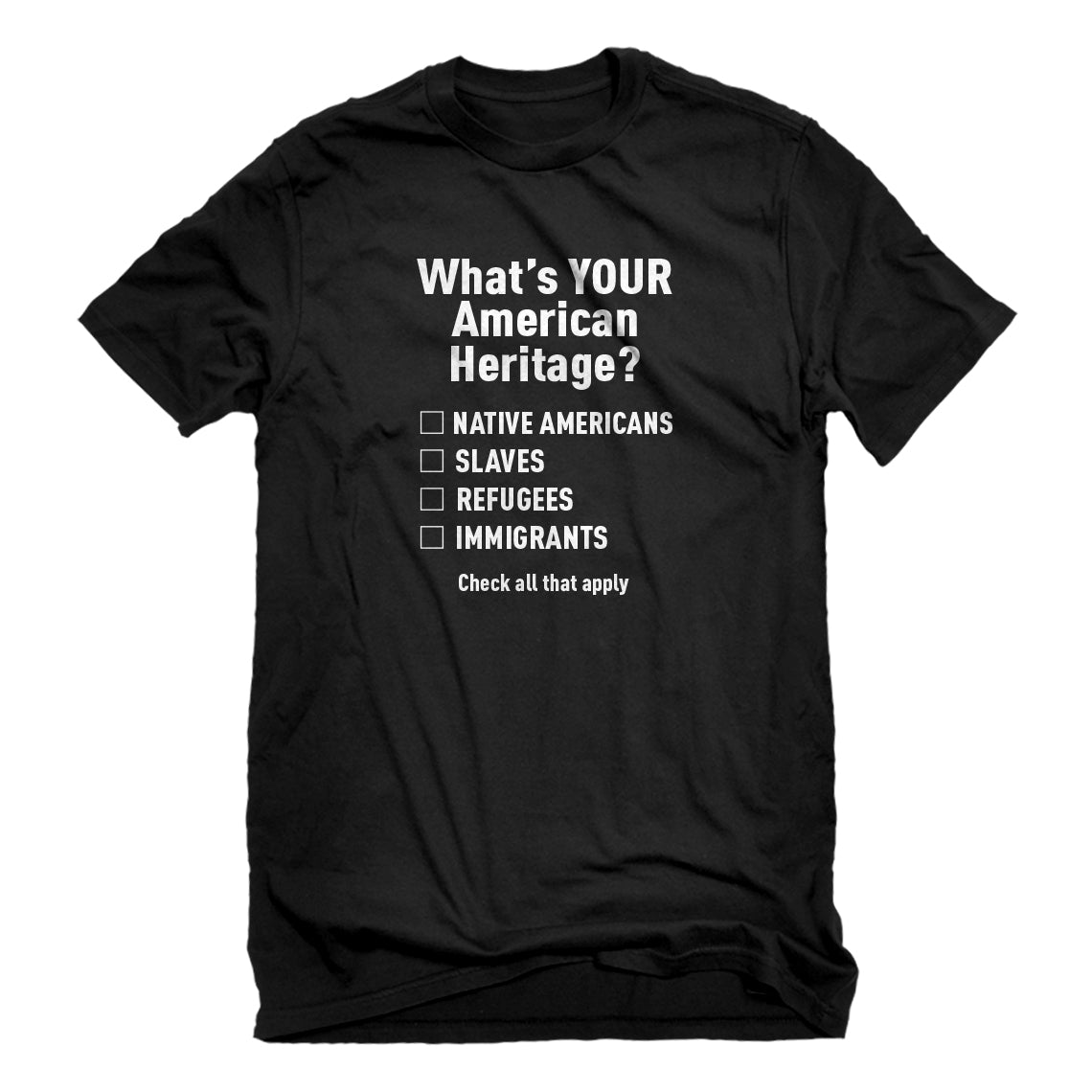 Mens What's Your Heritage? Unisex T-shirt