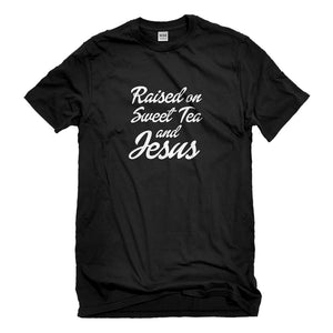 Mens Raised on Sweet Tea and Jesus Unisex T-shirt