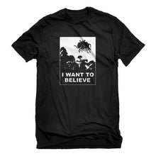 Mens I Want to Believe Flying Spaghetti Monster Unisex T-shirt