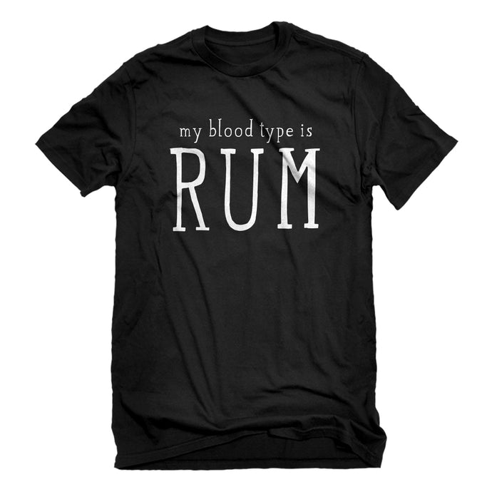 Mens My Blood Type is Rum Unisex T-shirt
