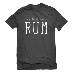 Mens My Blood Type is Rum Unisex T-shirt