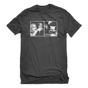 Mens Woman Yelling at Cat Meme Unisex T-shirt