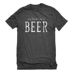 Mens My Blood Type is Beer Unisex T-shirt