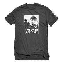 Mens I Want to Believe Flying Spaghetti Monster Unisex T-shirt