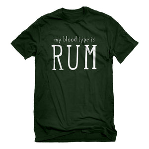Mens My Blood Type is Rum Unisex T-shirt