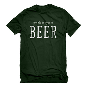 Mens My Blood Type is Beer Unisex T-shirt