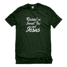 Mens Raised on Sweet Tea and Jesus Unisex T-shirt