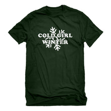 Mens Cold Girl Winter Unisex T-shirt