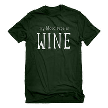 Mens My Blood Type is Wine Unisex T-shirt
