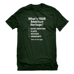 Mens What's Your Heritage? Unisex T-shirt