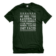Mens He Sees Your When You're Sleeping Unisex T-shirt