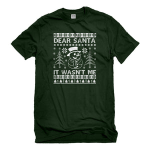 Mens Dear Santa It Wasn't Me Unisex T-shirt