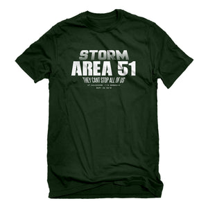 Mens Storm Area 51 They Can't Stop Us All Unisex T-shirt