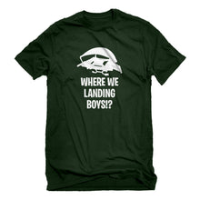 Mens Where We Landing Boys?! Unisex T-shirt