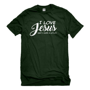 Mens I Love Jesus but I Cuss a Little Unisex T-shirt