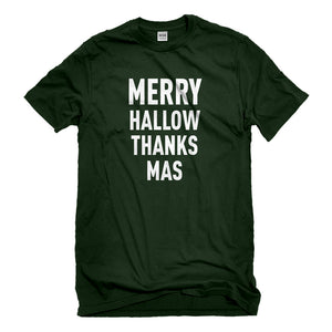 Mens Merry Hallow Thanks Mas Unisex T-shirt