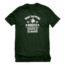 Mens What Happens on the Route Stays on the Route Unisex T-shirt