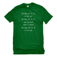 Mens 99 Bugs in the Code Unisex T-shirt
