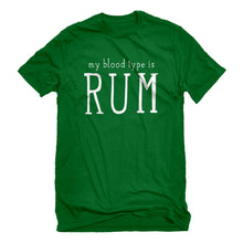 Mens My Blood Type is Rum Unisex T-shirt