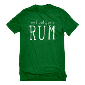 Mens My Blood Type is Rum Unisex T-shirt