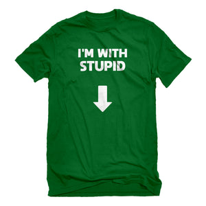 Mens I'm with Stupid Down Unisex T-shirt