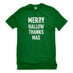 Mens Merry Hallow Thanks Mas Unisex T-shirt