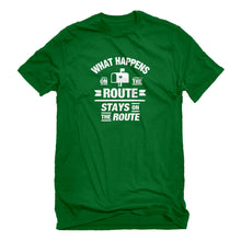 Mens What Happens on the Route Stays on the Route Unisex T-shirt