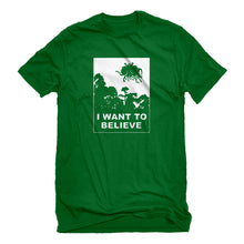 Mens I Want to Believe Flying Spaghetti Monster Unisex T-shirt