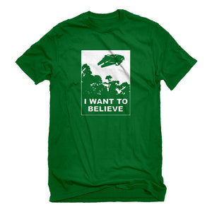 Mens I Want to Believe Star Ship Unisex T-shirt