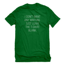 Mens Leave the Tshirt Blank Unisex T-shirt