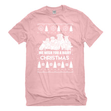 Mens We Wish You a Hairy Christmas Unisex T-shirt
