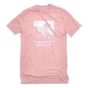 Mens I Want to Believe Flying Spaghetti Monster Unisex T-shirt