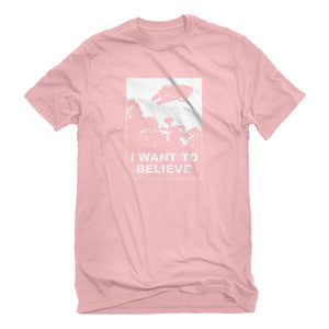 Mens I Want to Believe Star Ship Unisex T-shirt