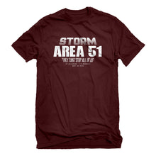 Mens Storm Area 51 They Can't Stop Us All Unisex T-shirt
