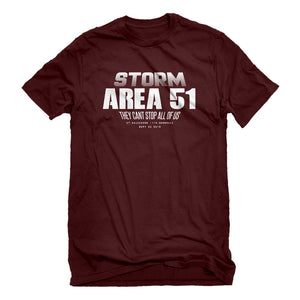 Mens Storm Area 51 They Can't Stop Us All Unisex T-shirt