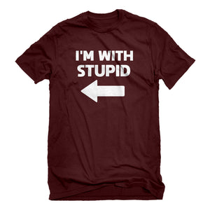Mens I'm With Stupid Left Unisex T-shirt