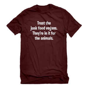 Mens Junk Food Vegans Unisex T-shirt