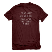 Mens Leave the Tshirt Blank Unisex T-shirt