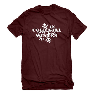 Mens Cold Girl Winter Unisex T-shirt