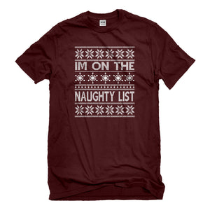 Mens Im on the Naughty List Unisex T-shirt