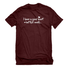 Mens I have a good heart but this mouth Unisex T-shirt