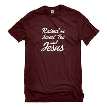 Mens Raised on Sweet Tea and Jesus Unisex T-shirt