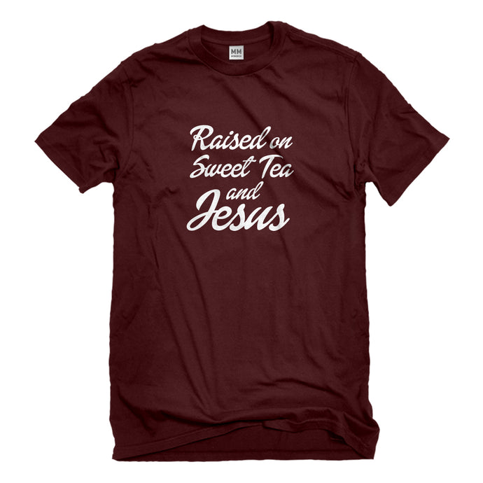 Mens Raised on Sweet Tea and Jesus Unisex T-shirt