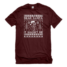 Mens Dear Santa It Wasn't Me Unisex T-shirt