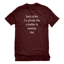 Mens Sorry ladies Unisex T-shirt