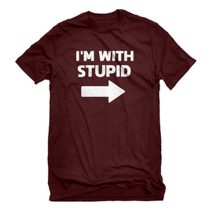 Mens I'm With Stupid Right Unisex T-shirt