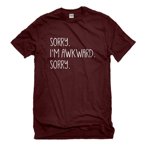 Mens Sorry I'm Awkward Sorry Unisex T-shirt