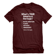Mens What's Your Heritage? Unisex T-shirt