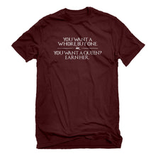 Mens You want a queen? Earn me. Unisex T-shirt