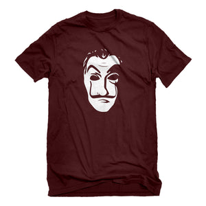 Mens Salvador Dali Face Heist Mask Unisex T-shirt